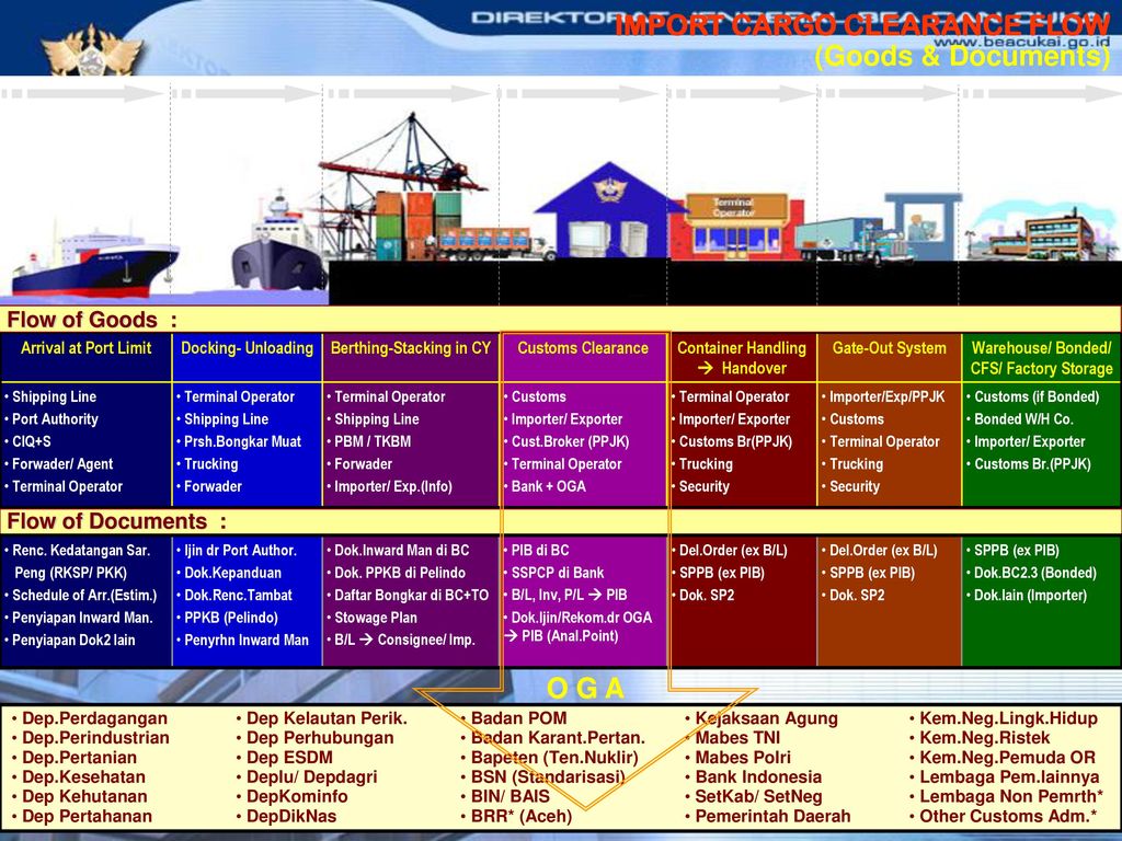 IMPORT CARGO CLEARANCE FLOW (Goods & Documents)
