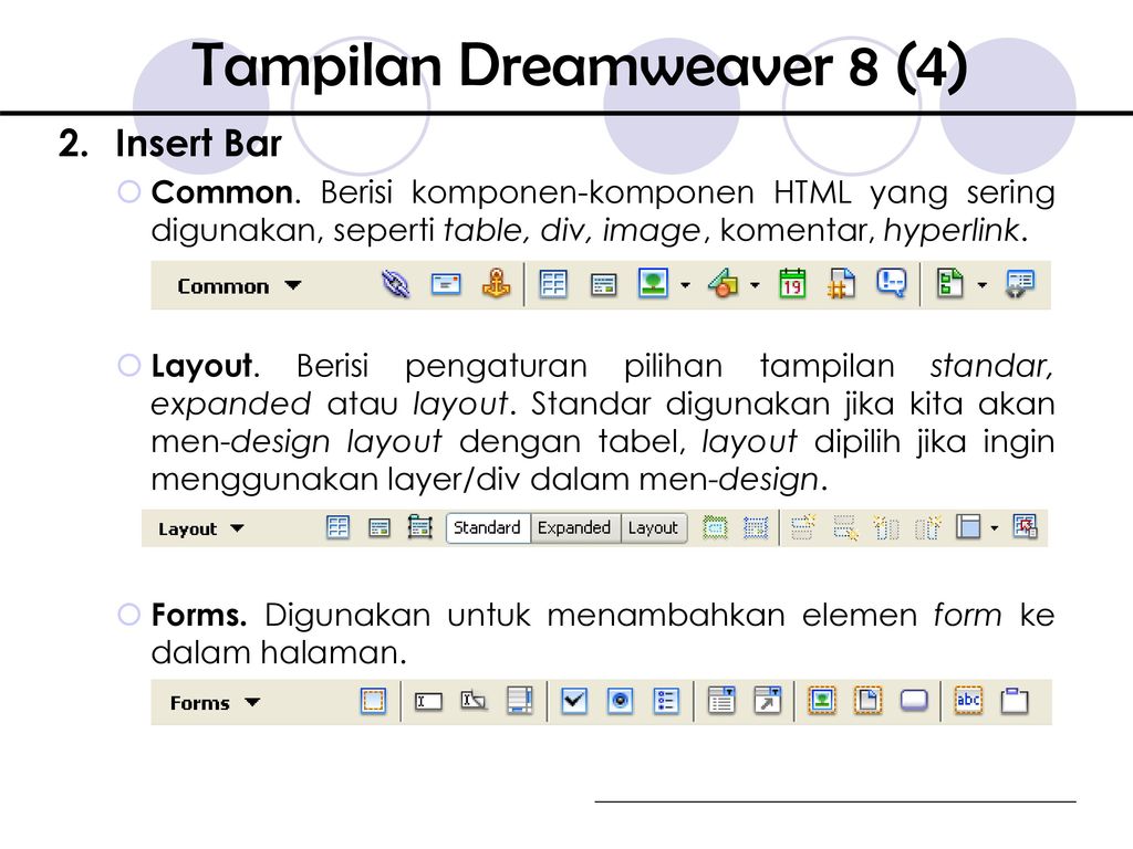 cara mengisi teks pada desain macromedia dreamweaver 8
