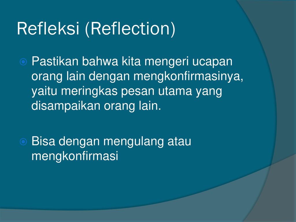 Refleksi (Reflection)