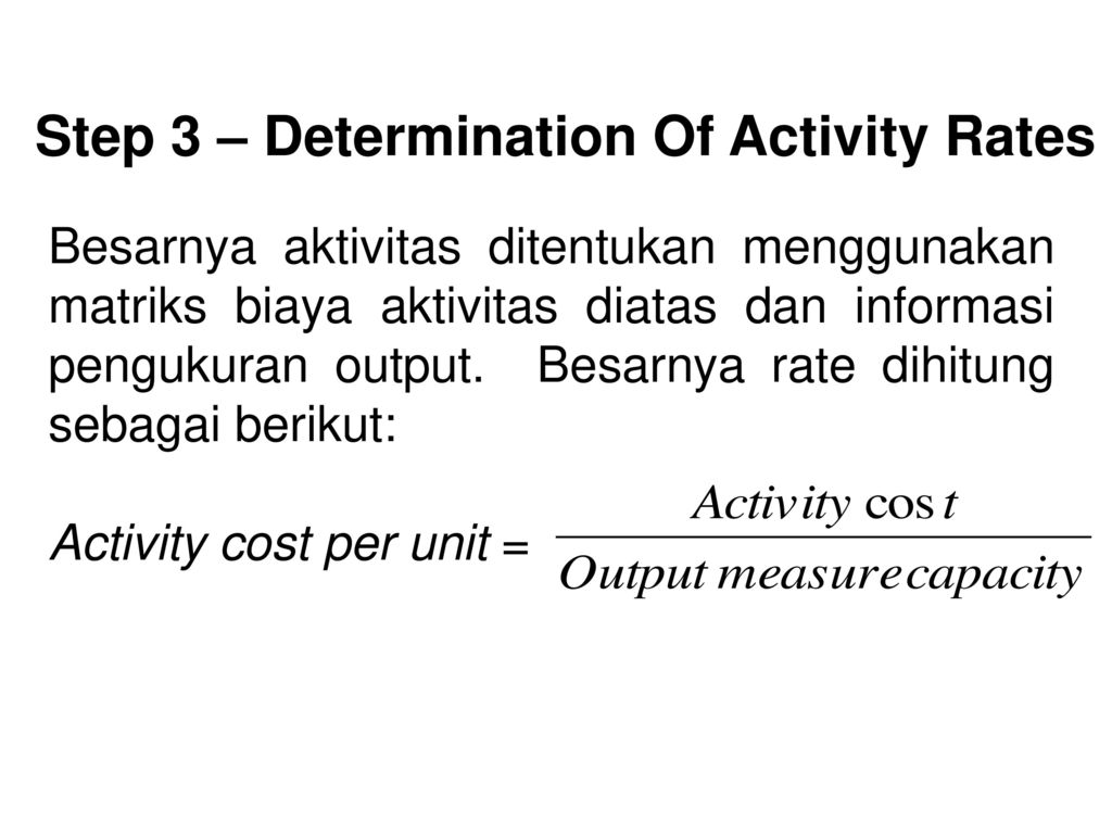 Activity rate