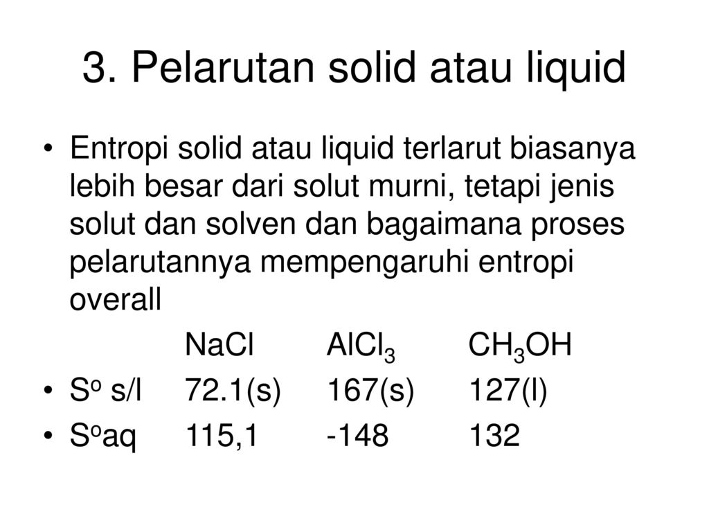 3. Pelarutan solid atau liquid