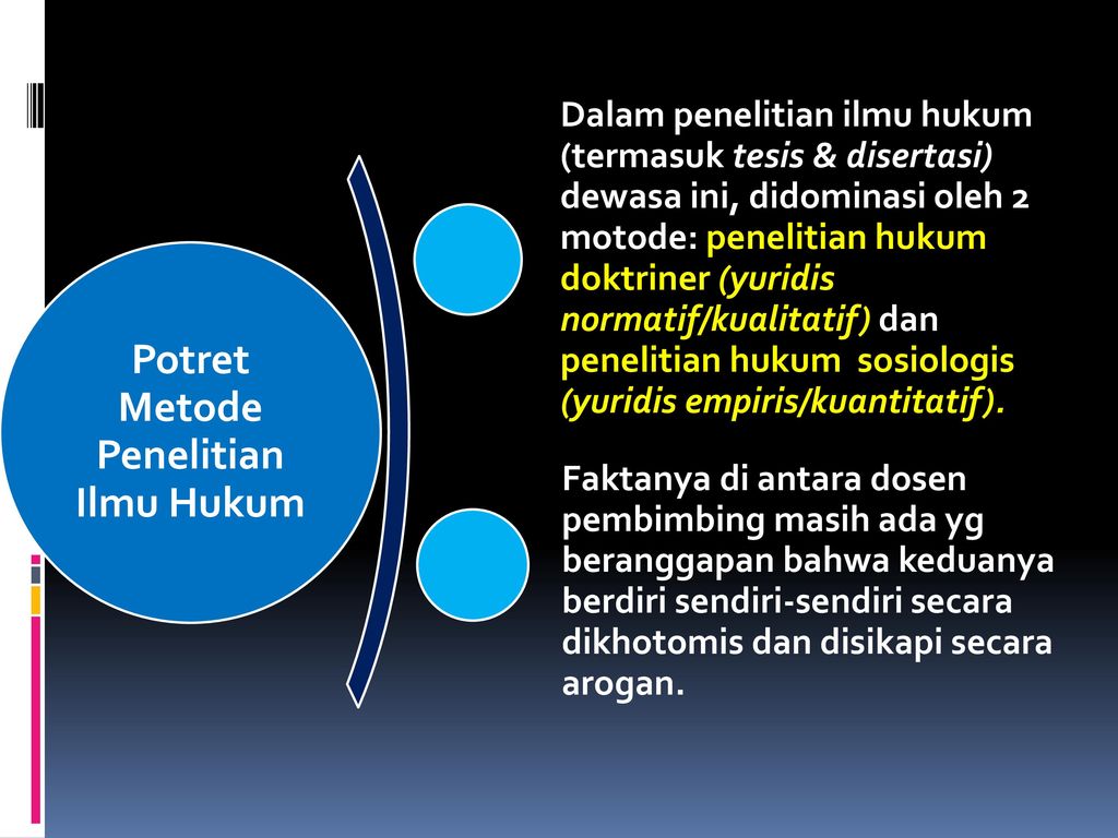 Metode Penelitian Ilmu Hukum Non Mainstream Ppt Download