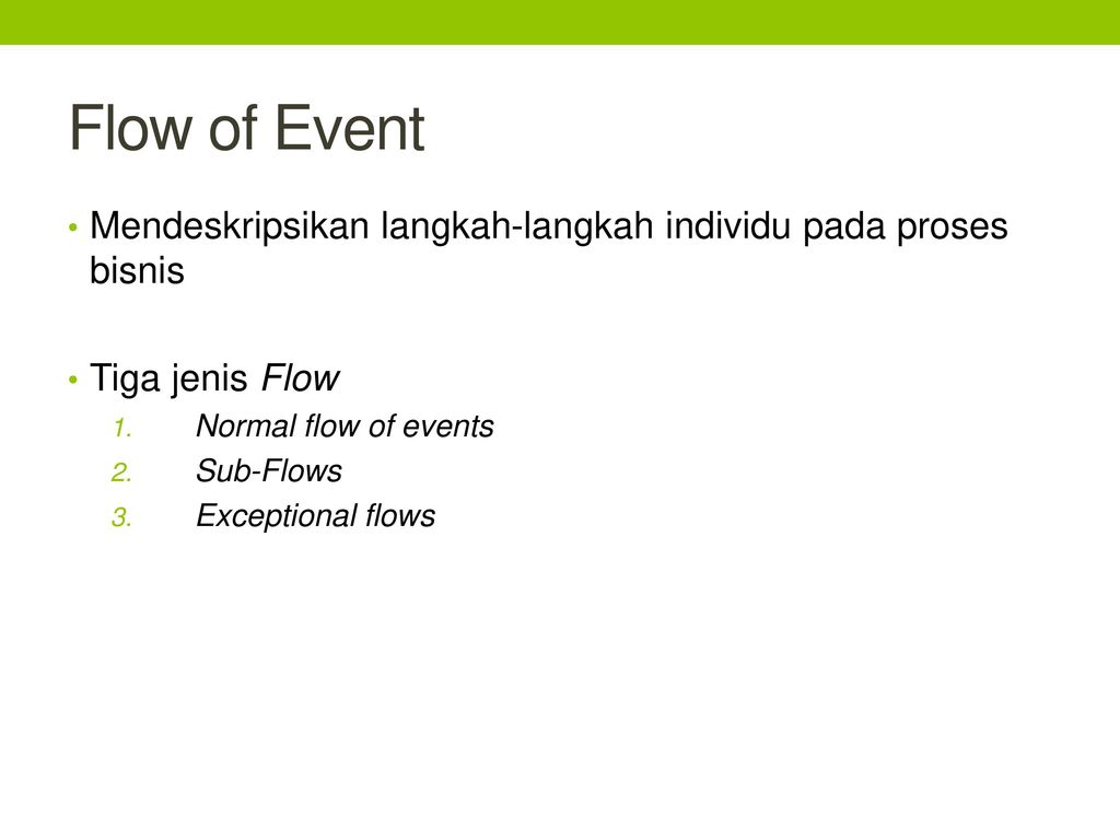 Event flow