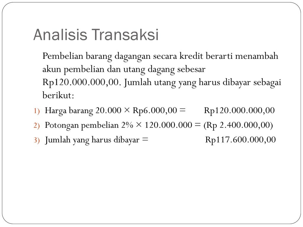 Analisis Transaksi