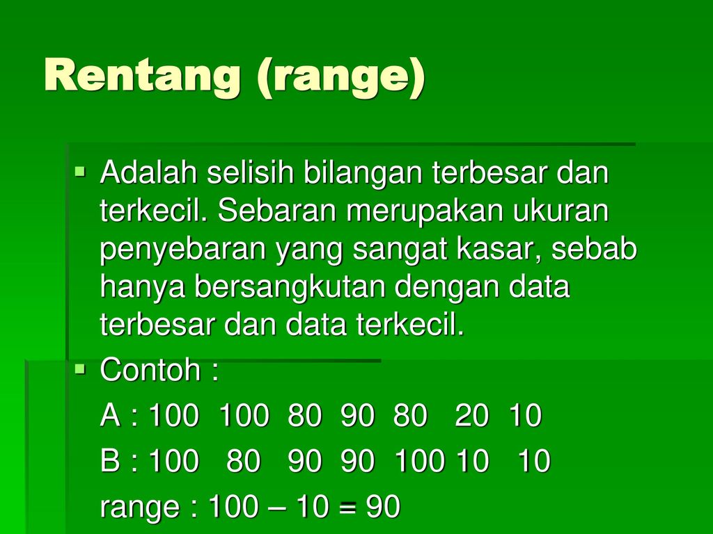 Rentang (range)