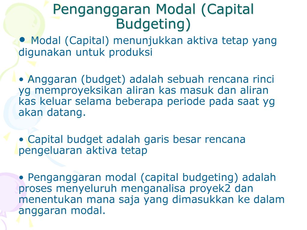 Capital Budgeting. - ppt download