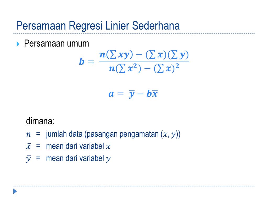 Analisis Regresi Luthfina Ariyani Ppt Download