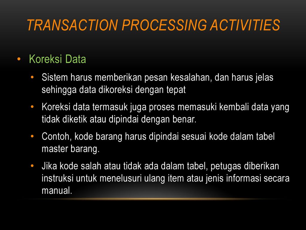 Activity process