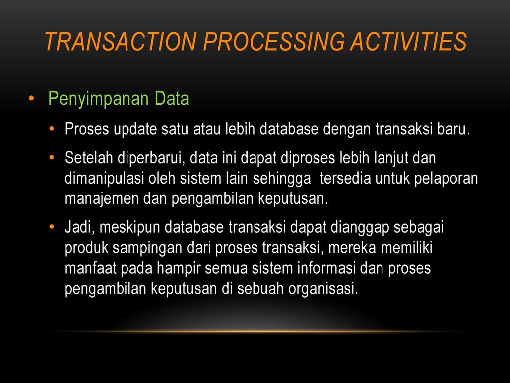 Activity process