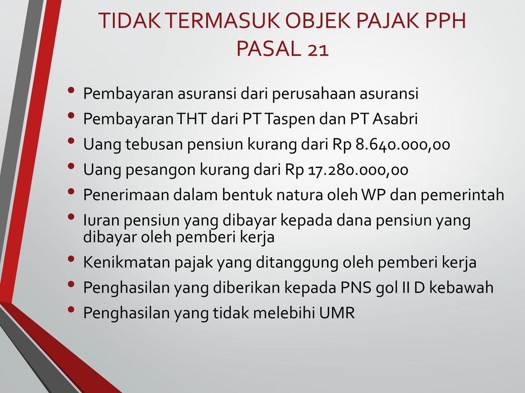 Bukan Objek Pph Pasal 21 – Brain