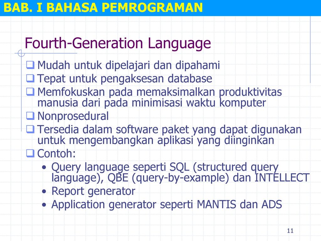 Generation language