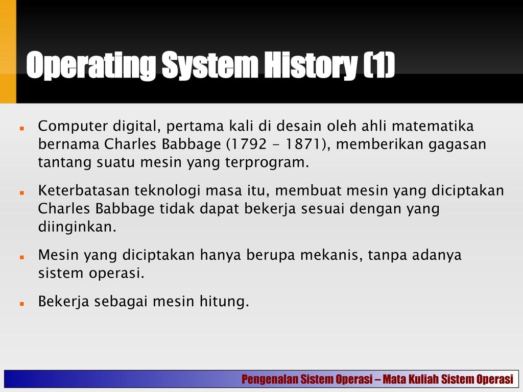 Course Objective Definisi Sistem Operasi Ppt Download