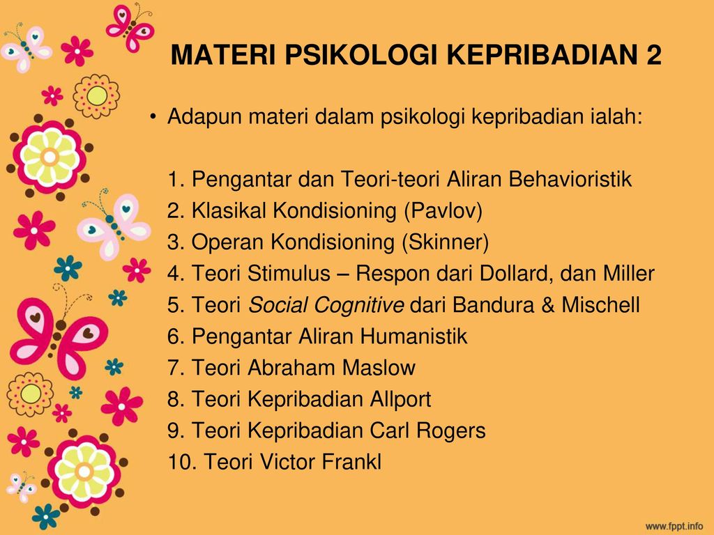 PENGANTAR DAN TEORI-TEORI ALIRAN BEHAVIORISME - Ppt Download