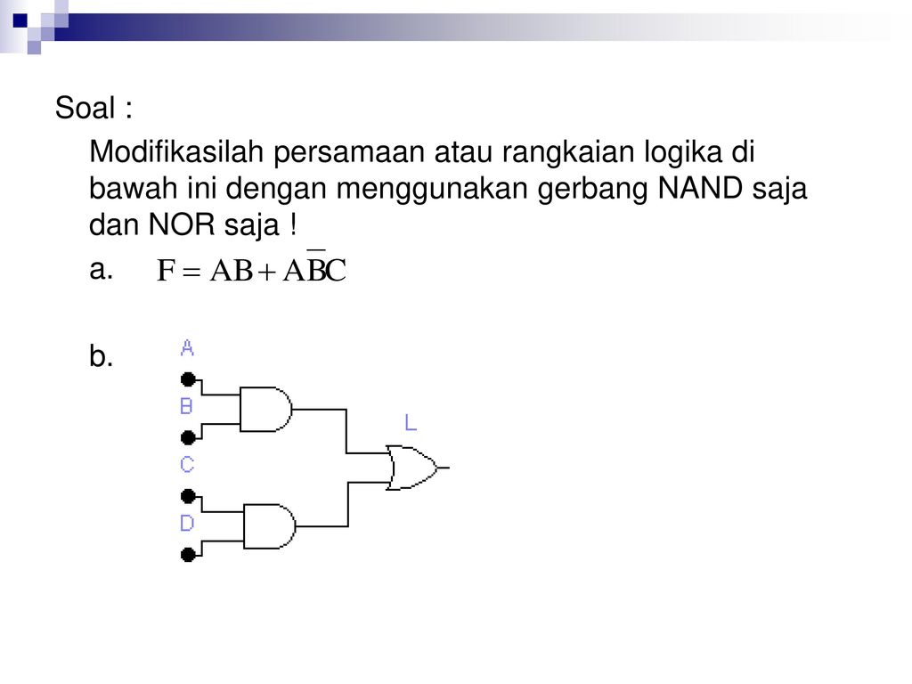 Gerbang Logika Dan Aljabar Boolean Ppt Download 3114