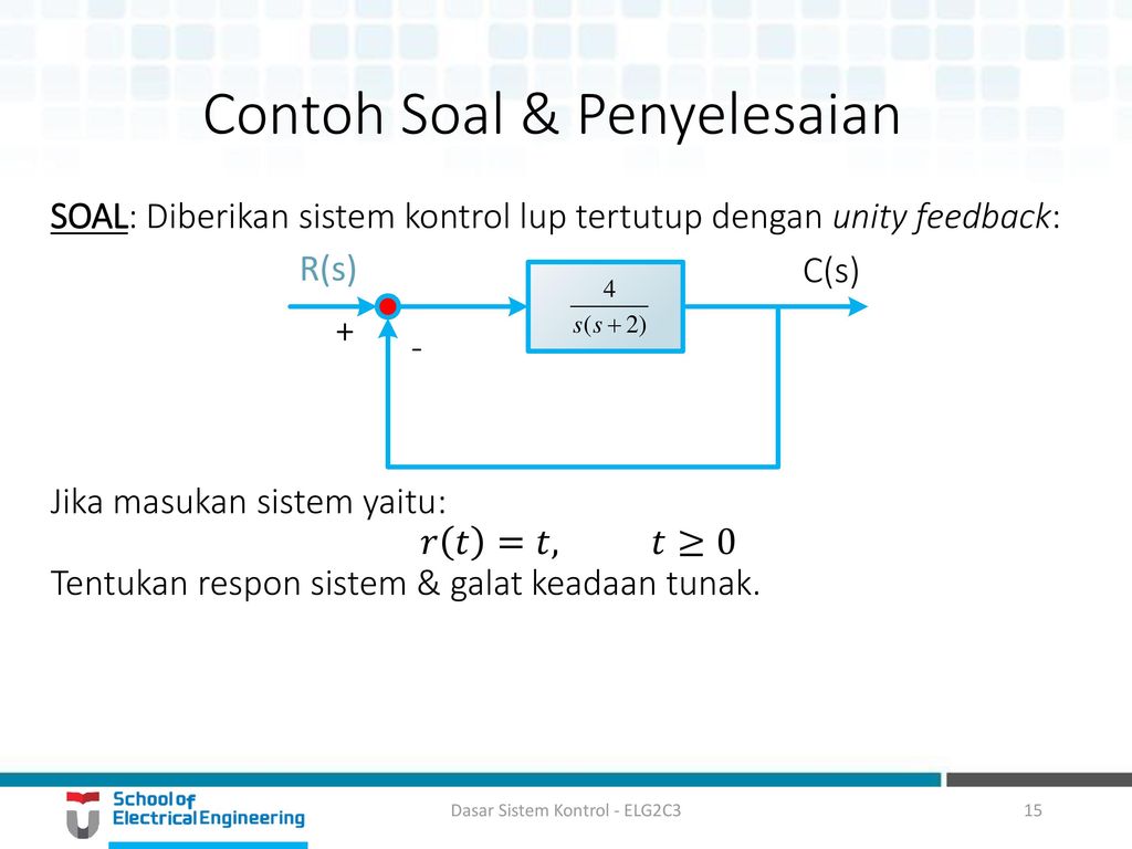 Contoh Soal Perhitungan Sistem Kontrol - Pendidik Siswa