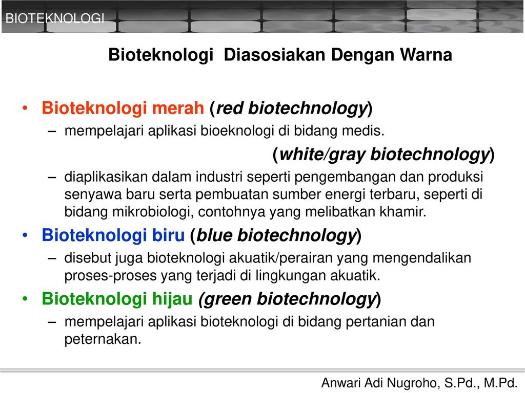 Bioteknologi Dalam Bidang Pertanian Ppt Download