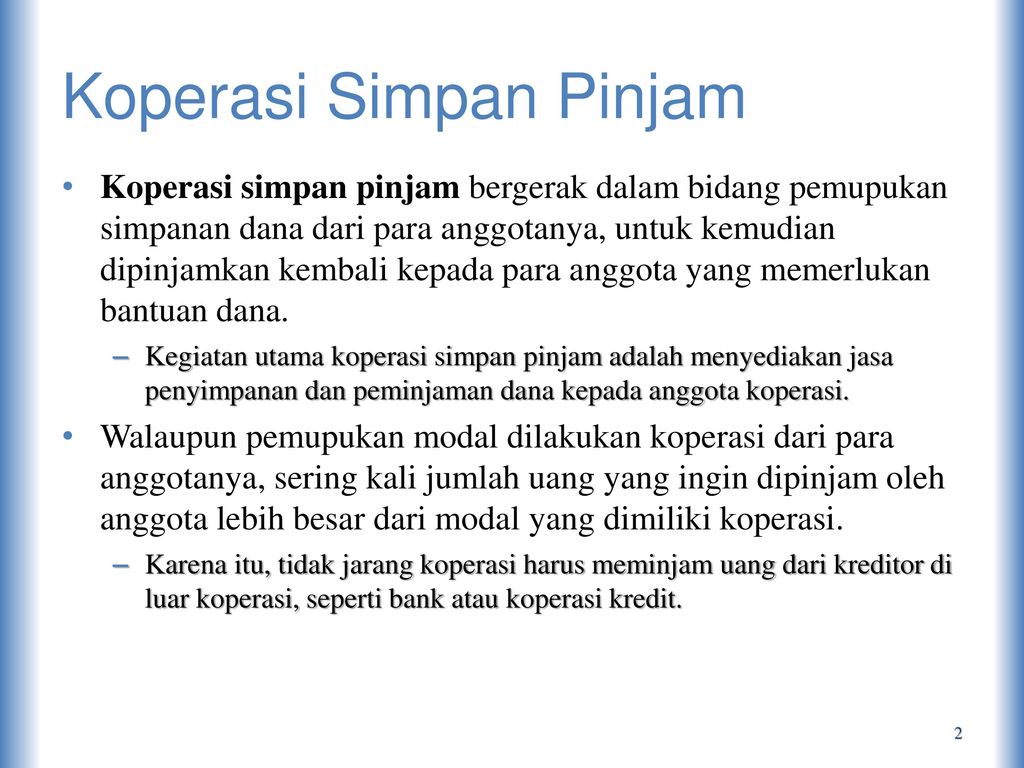 11++ Koperasi yang bergerak pada usaha simpan pinjam adalah ideas