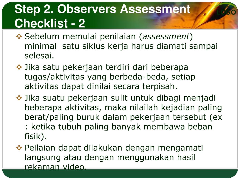 Step 2. Observers Assessment Checklist - 2