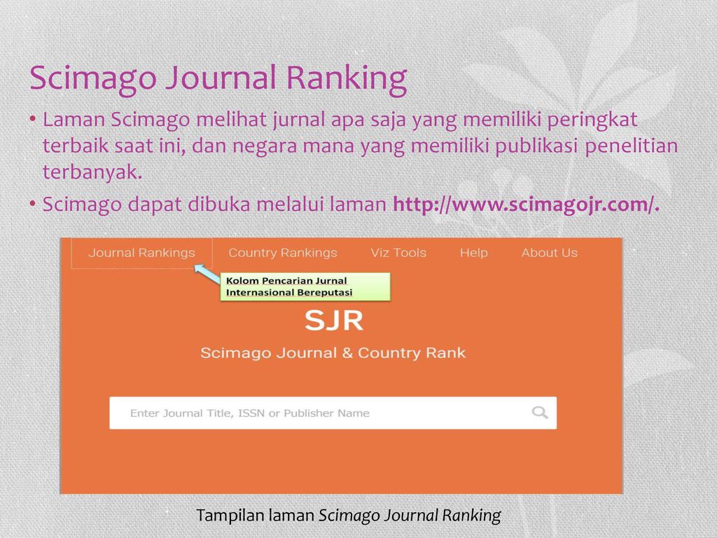 Scimago ranking