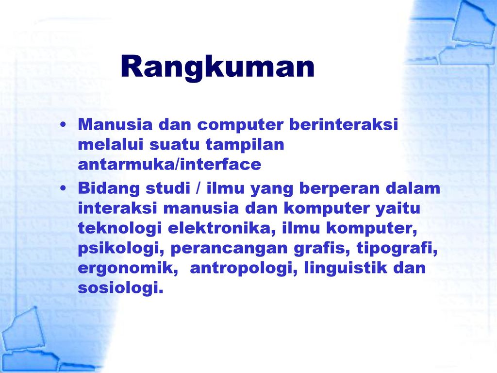 Interaksi Manusia Dan Komputer Ppt Download