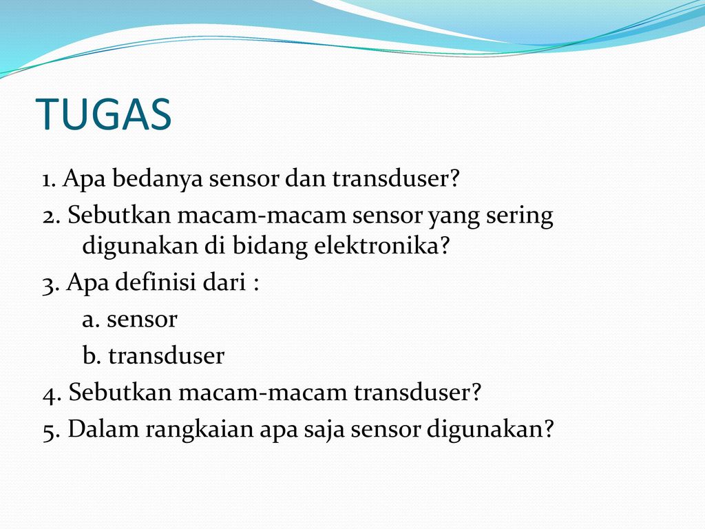 TRANSDUSER. - Ppt Download