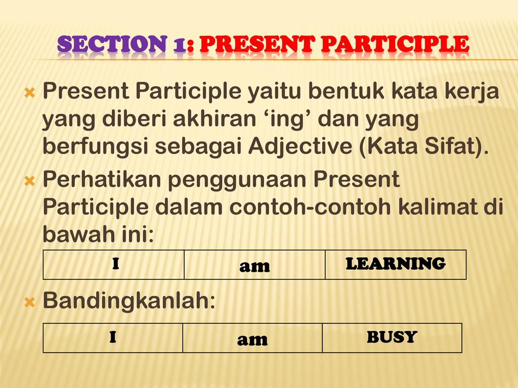 Present Participle Adalah – Meteor