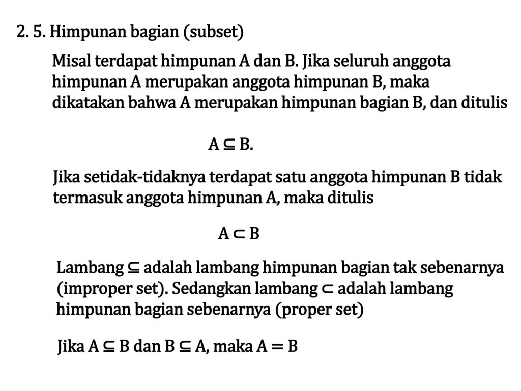 Simbol Anggota Himpunan – Ujian