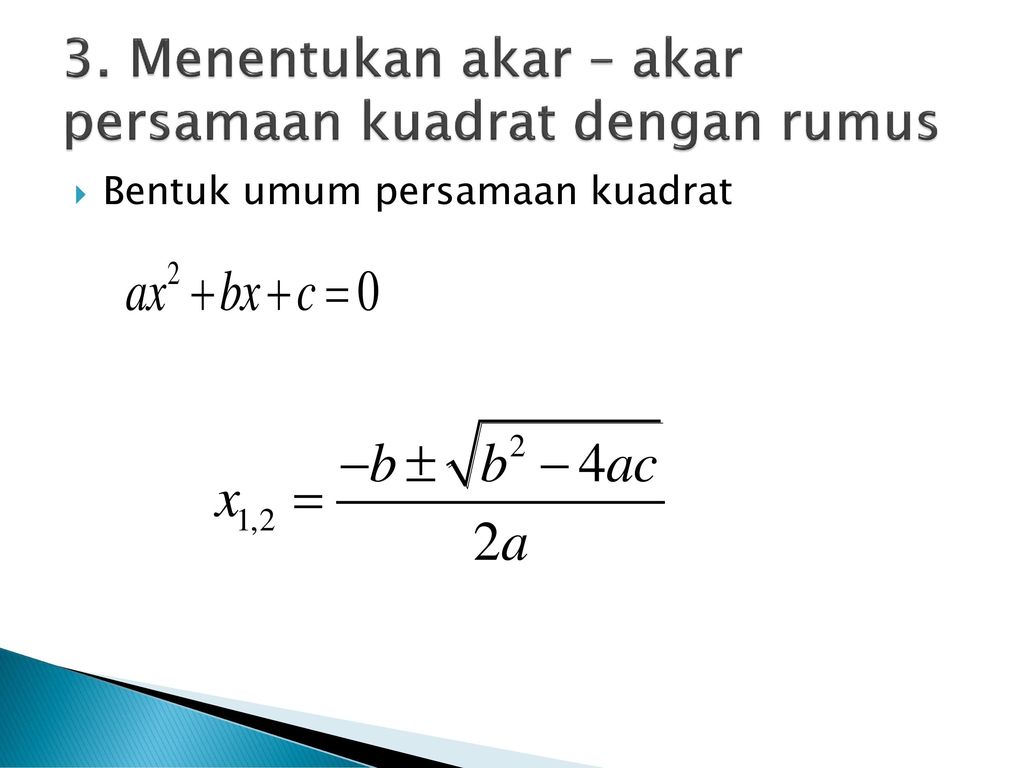 Persamaan Kuadrat Ppt