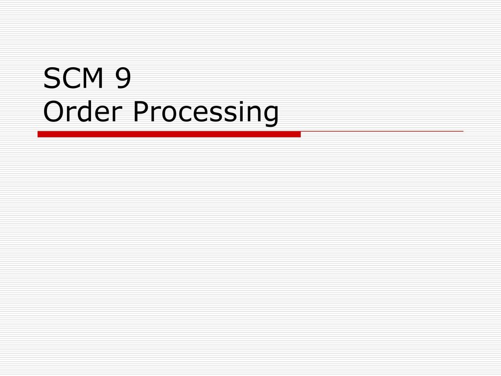 Processing your order