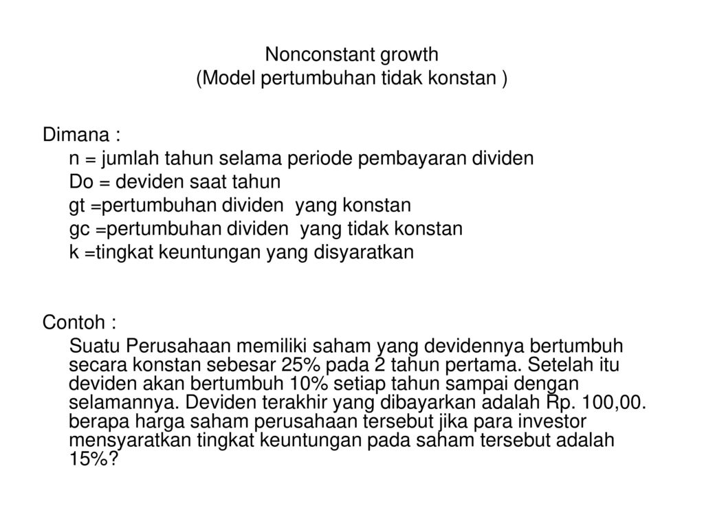 Investasi Dalam Efek Ppt Download