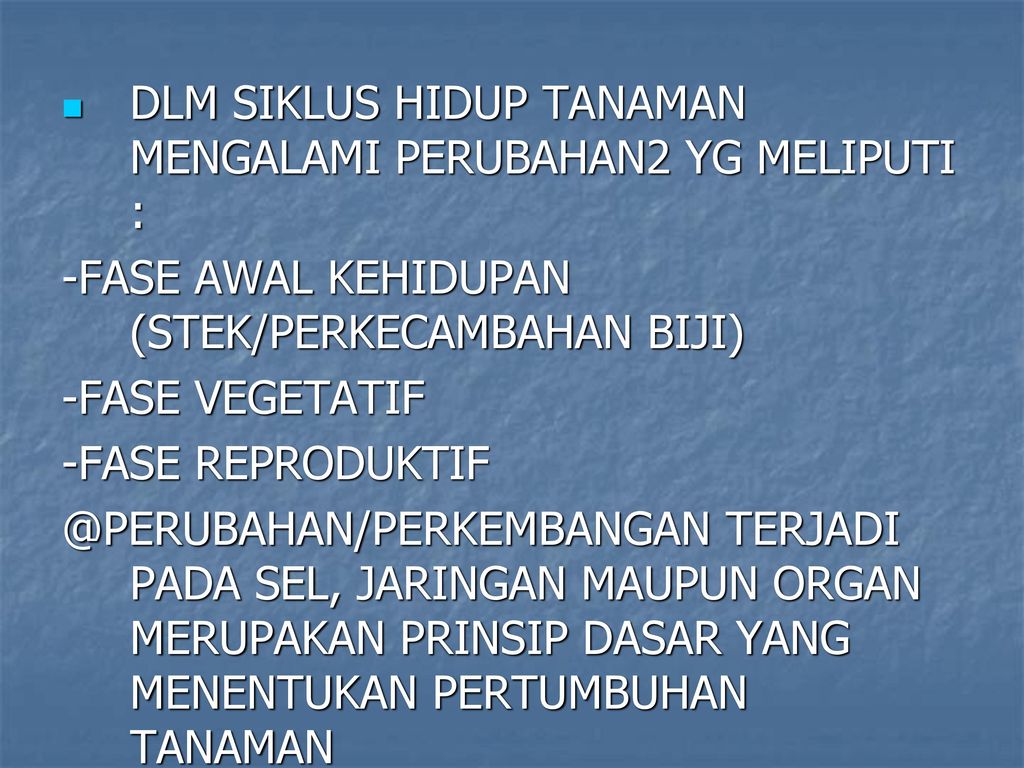 Pertumbuhan Tanaman Ppt Download