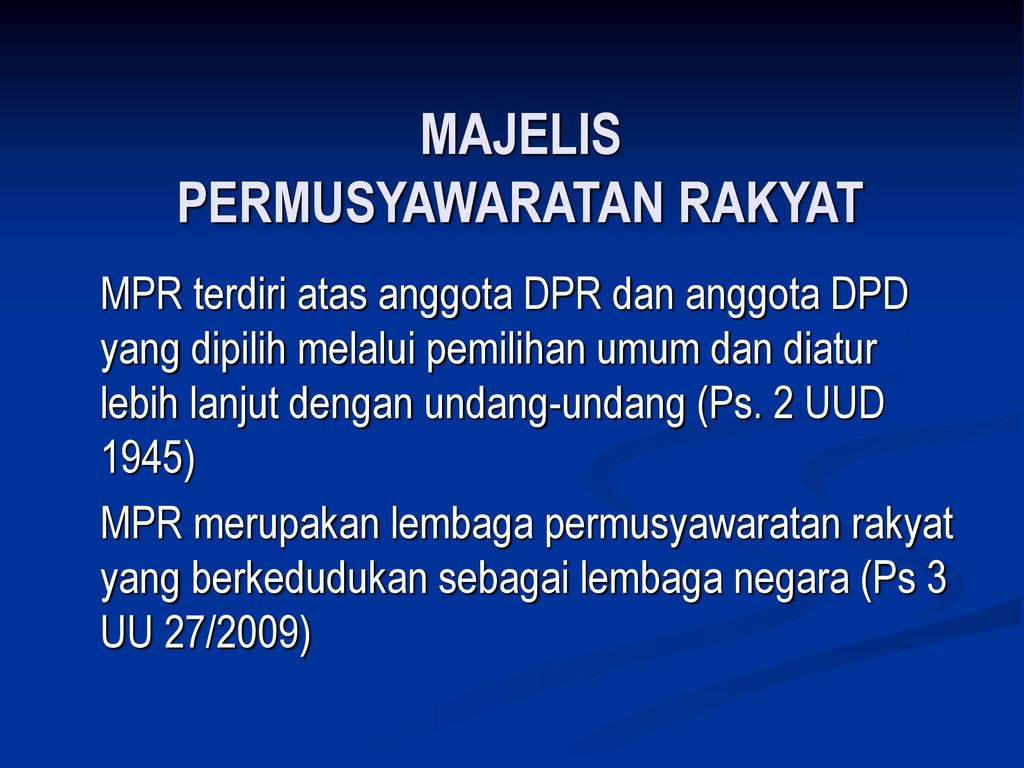 Keanggotaan Mpr Terdiri Dari – Ujian