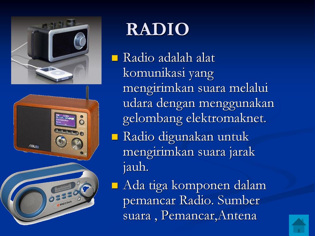 Dapat udara radio mengirimkan dengan melalui menggunakan suara Melacak sendiri