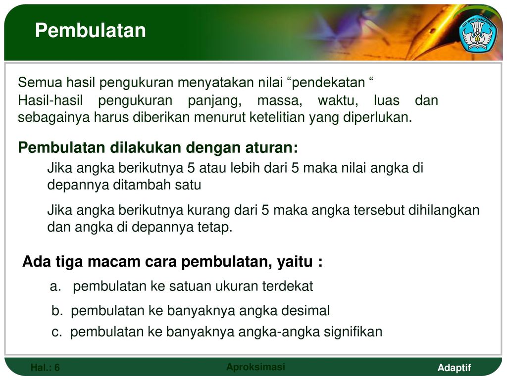 Menerapkan Konsep Kesalahan Pengukuran - Ppt Download