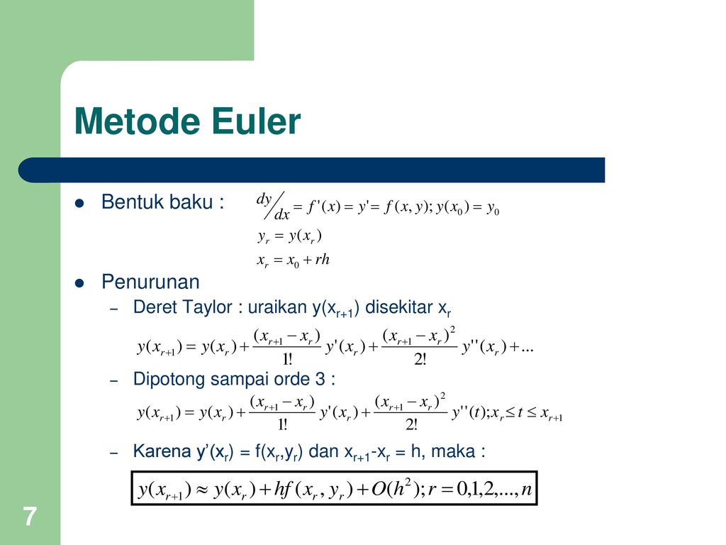 Kumpulan Soal Metode Euler
