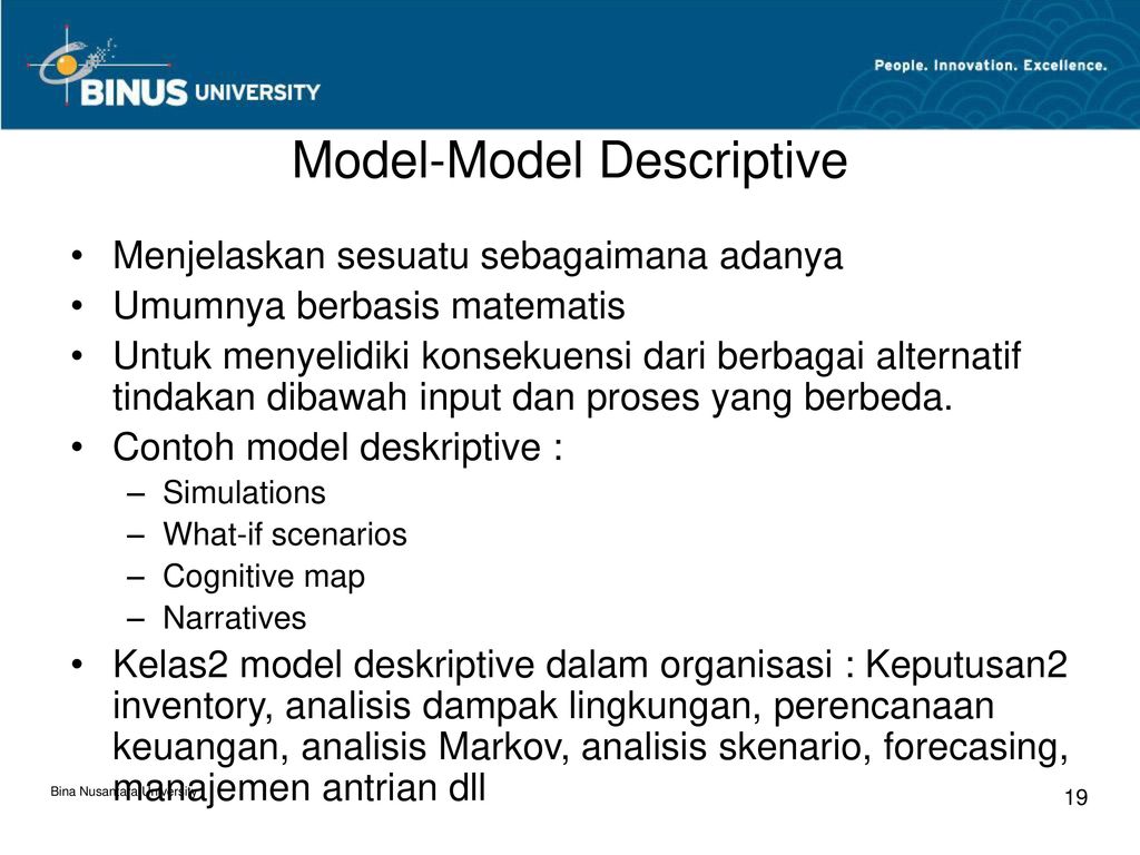 Description models