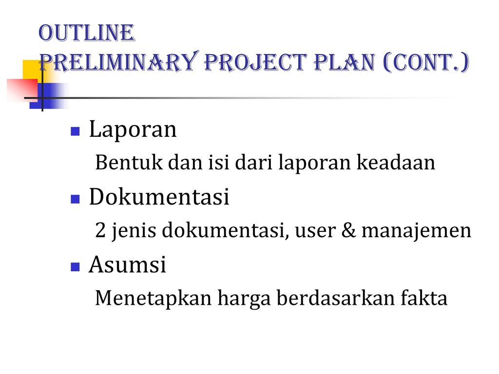 PRELIMINARY PROJECT pLAN - ppt download