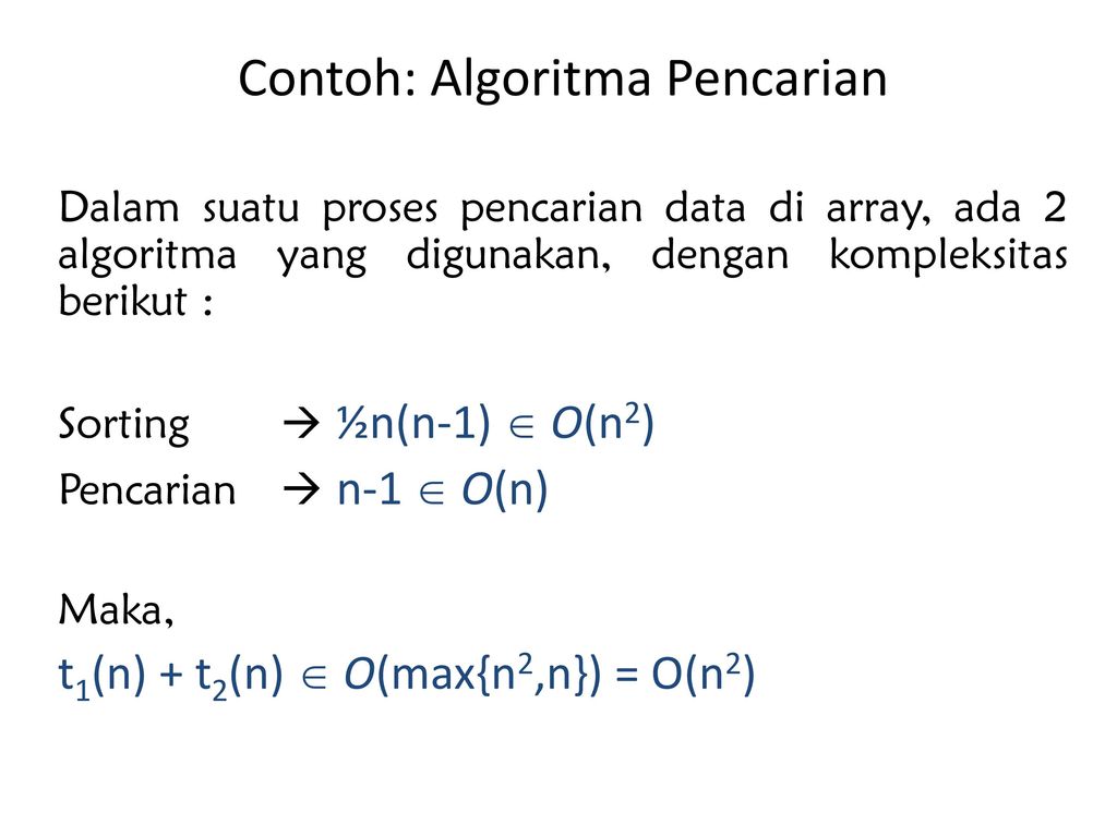 Contoh Algoritma Big O - Simak Gambar Berikut