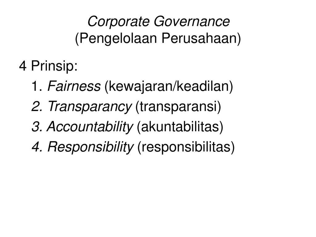 GOOD CORPORATE GOVERNANCE - Ppt Download