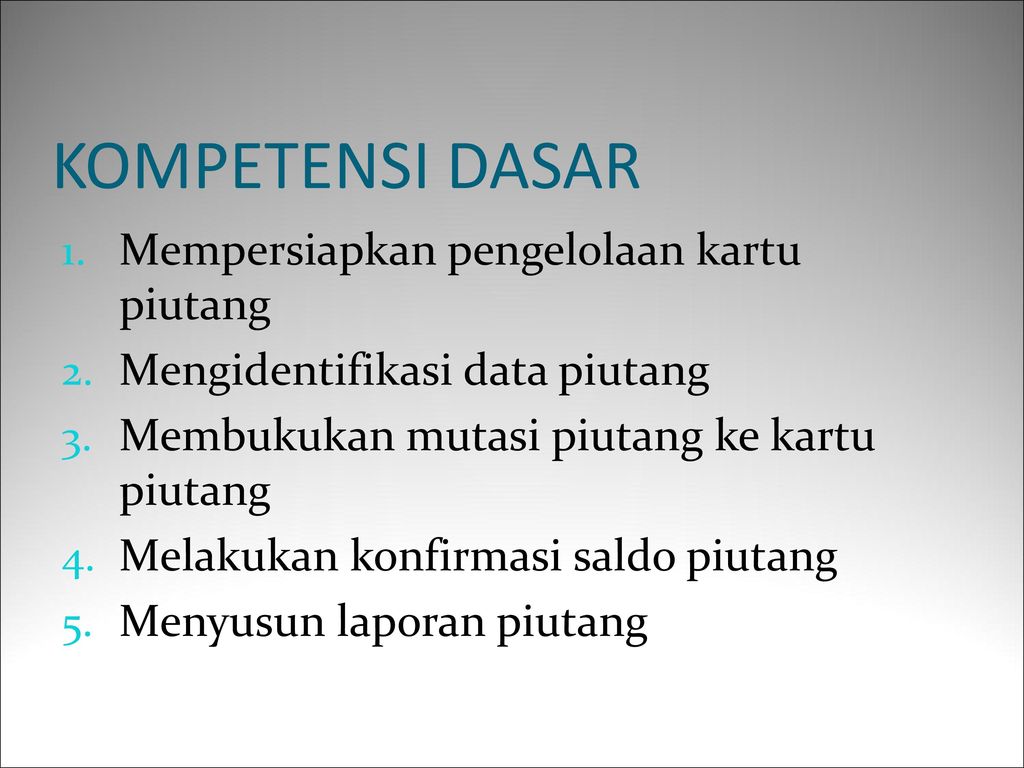 Dokumen Transaksi Yang Dicatat Dalam Kartu Piutang Berbagi Info Kartu