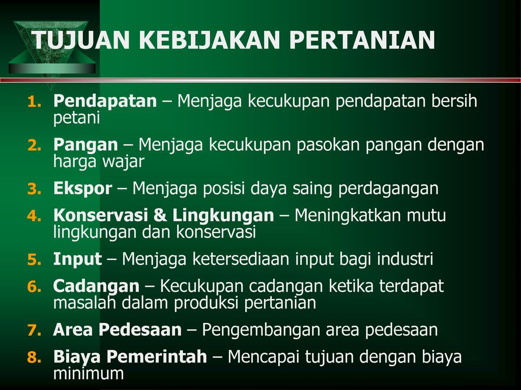 KEBIJAKAN AGRIBISNIS AGROOINDUSTRI: PENDAHULUAN DAN PENDEKATAN ANALISA ...