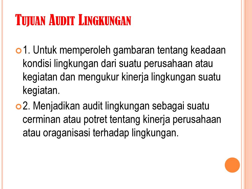 Audit Lingkungan Ardaniah Abbas Ppt Download