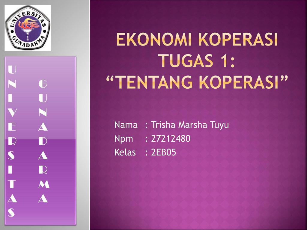 Ekonomi Koperasi Tugas 1: “tentang Koperasi” - Ppt Download