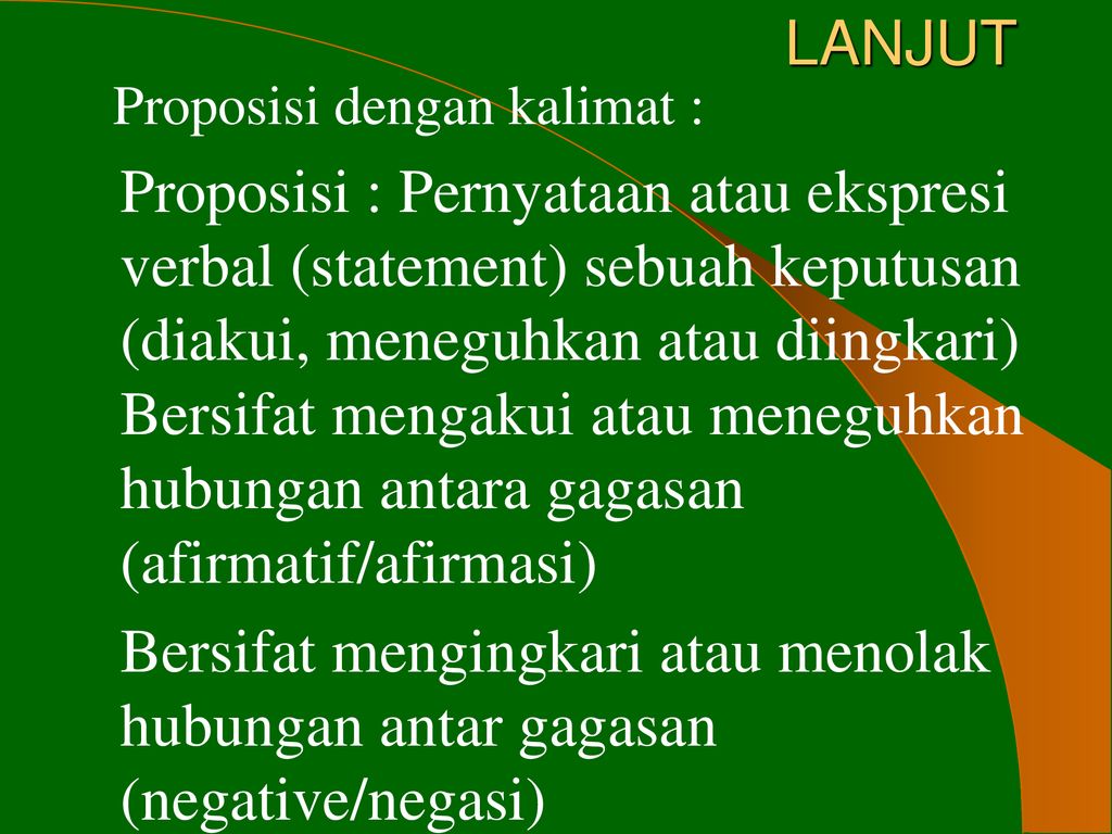 Pernyataan Putusan Dan Proposisi Ppt Download