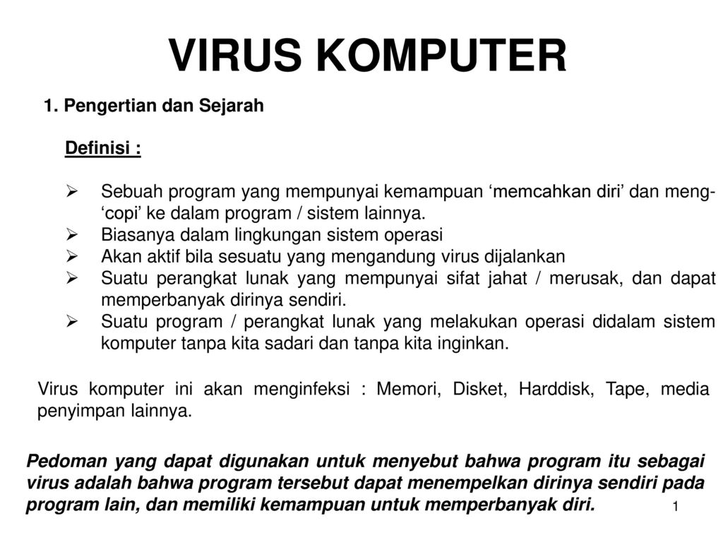 15+ Pengertian Virus Komputer Dan Contohnya