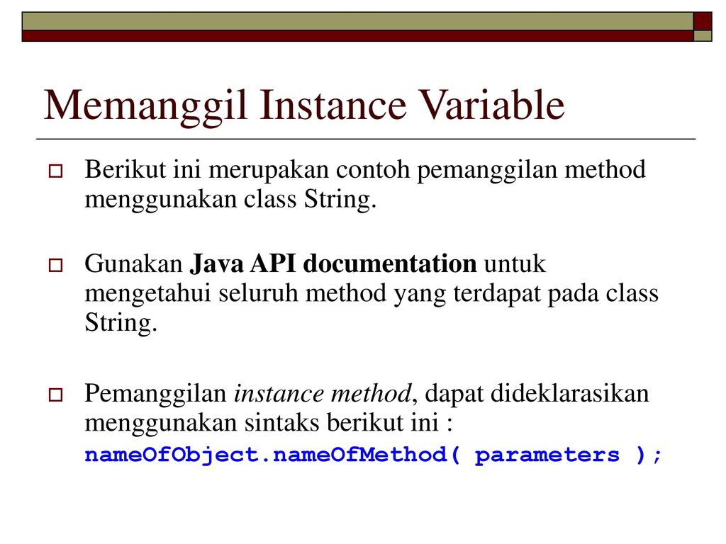 Instance methods