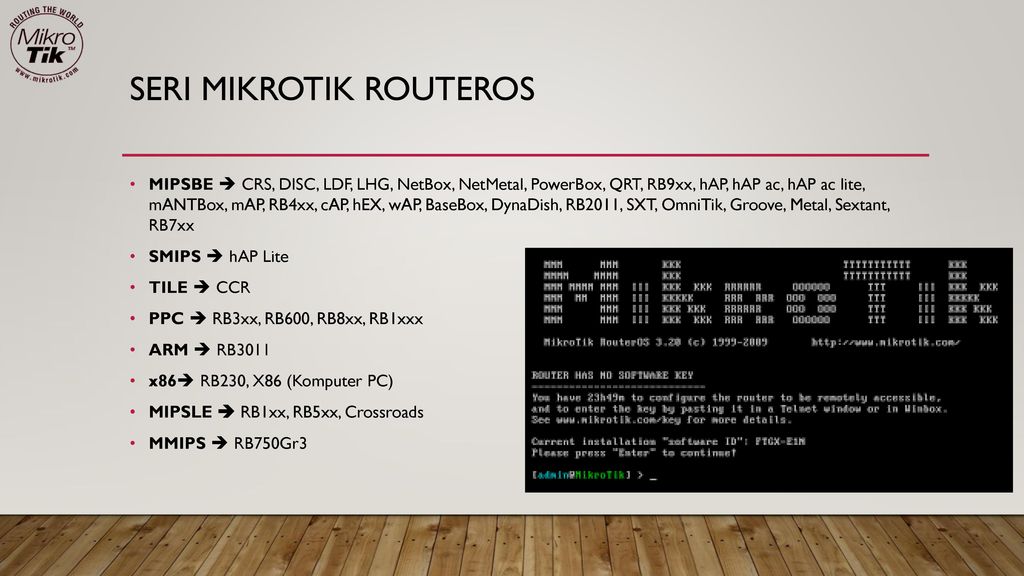 Seri Mikrotik routerOS