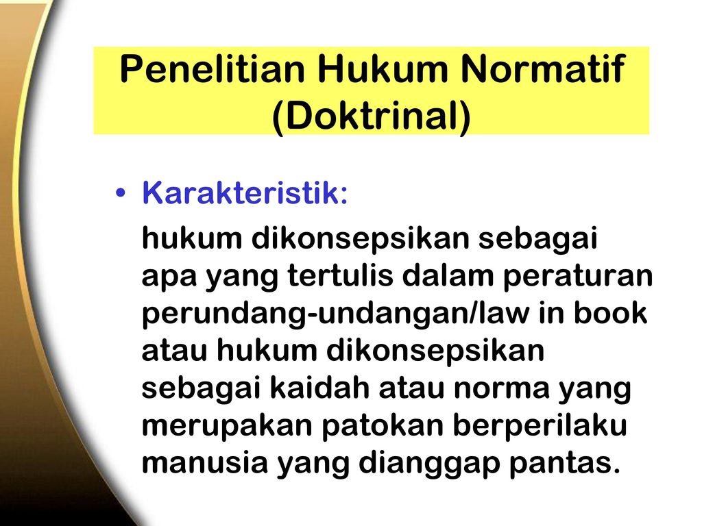 Metode Penelitian Hukum Ppt Download