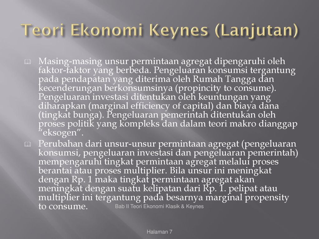 Teori Ekonomi Klasik Dan Keynes - Ppt Download