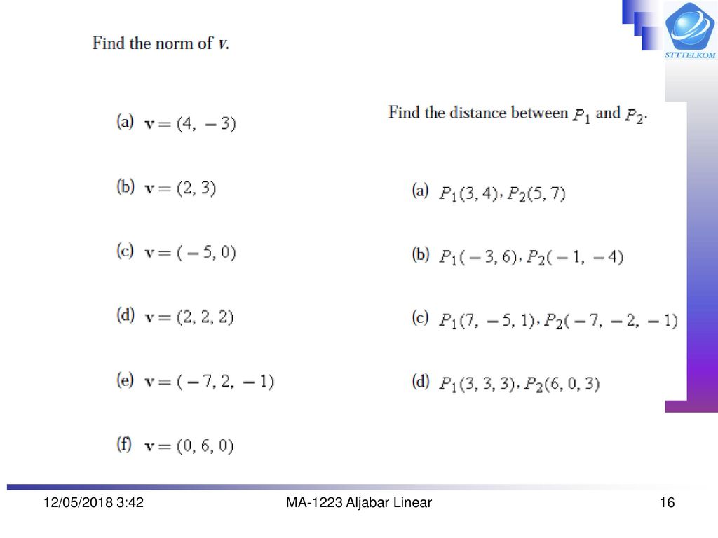 Aljabar Linear Elementer - Ppt Download